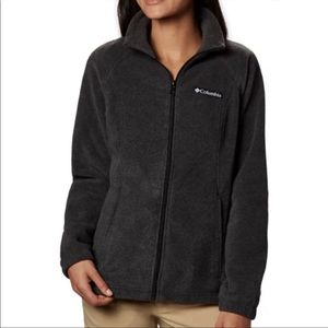 Columbia Women’s Benton Springs Full Zip Fleece Jacket in Grey Heather Size M